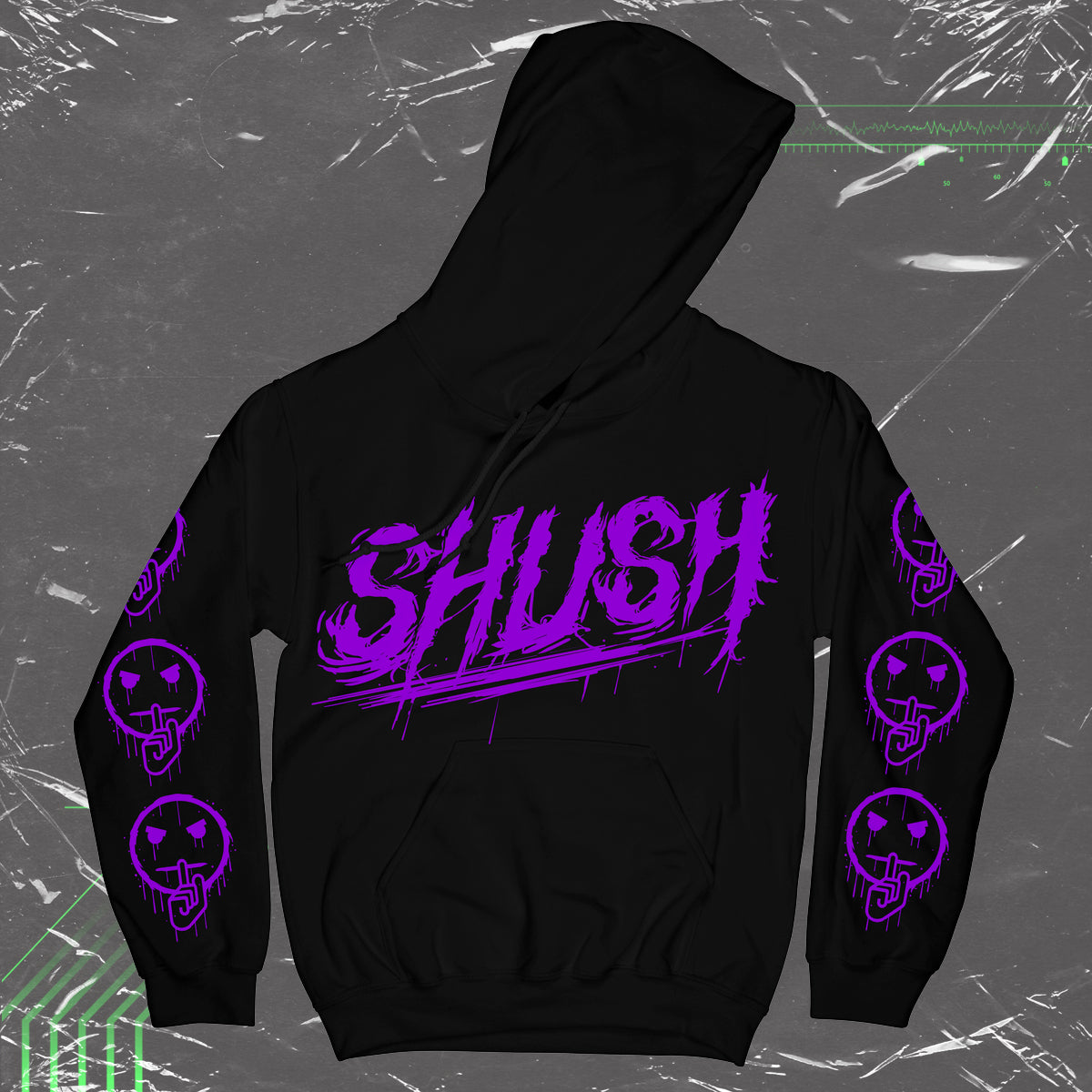 PURPLE: EMOJI HOODIE