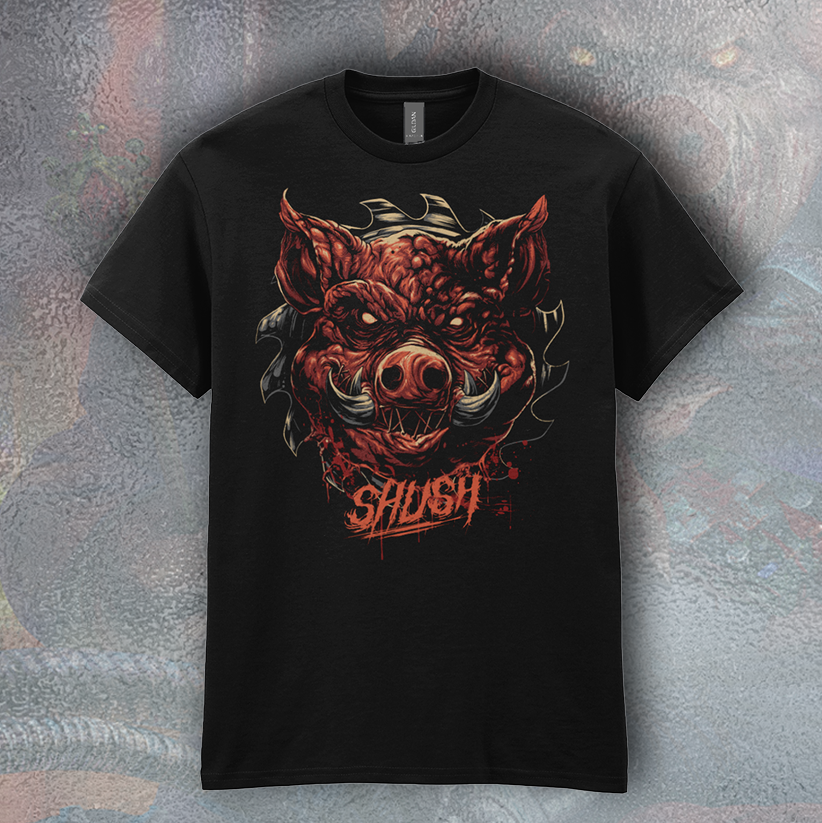 SHUSH: VOW OF SILENCE BOAR FACE TSHIRT