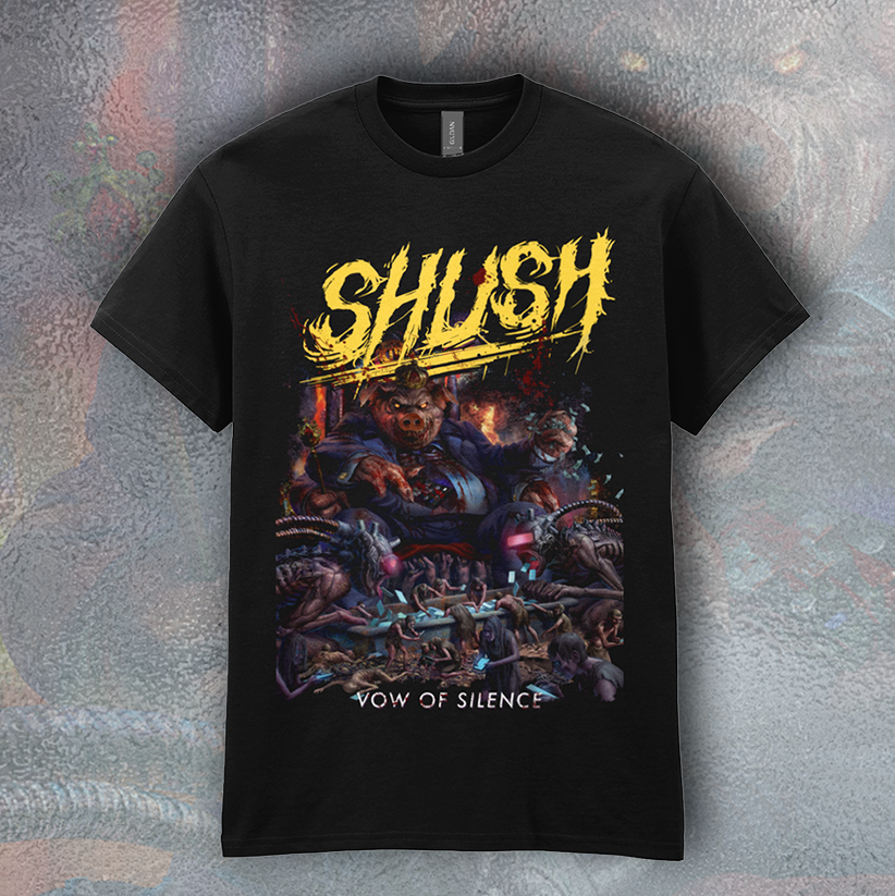 SHUSH: VOW OF SILENCE COVER ART T-SHIRT