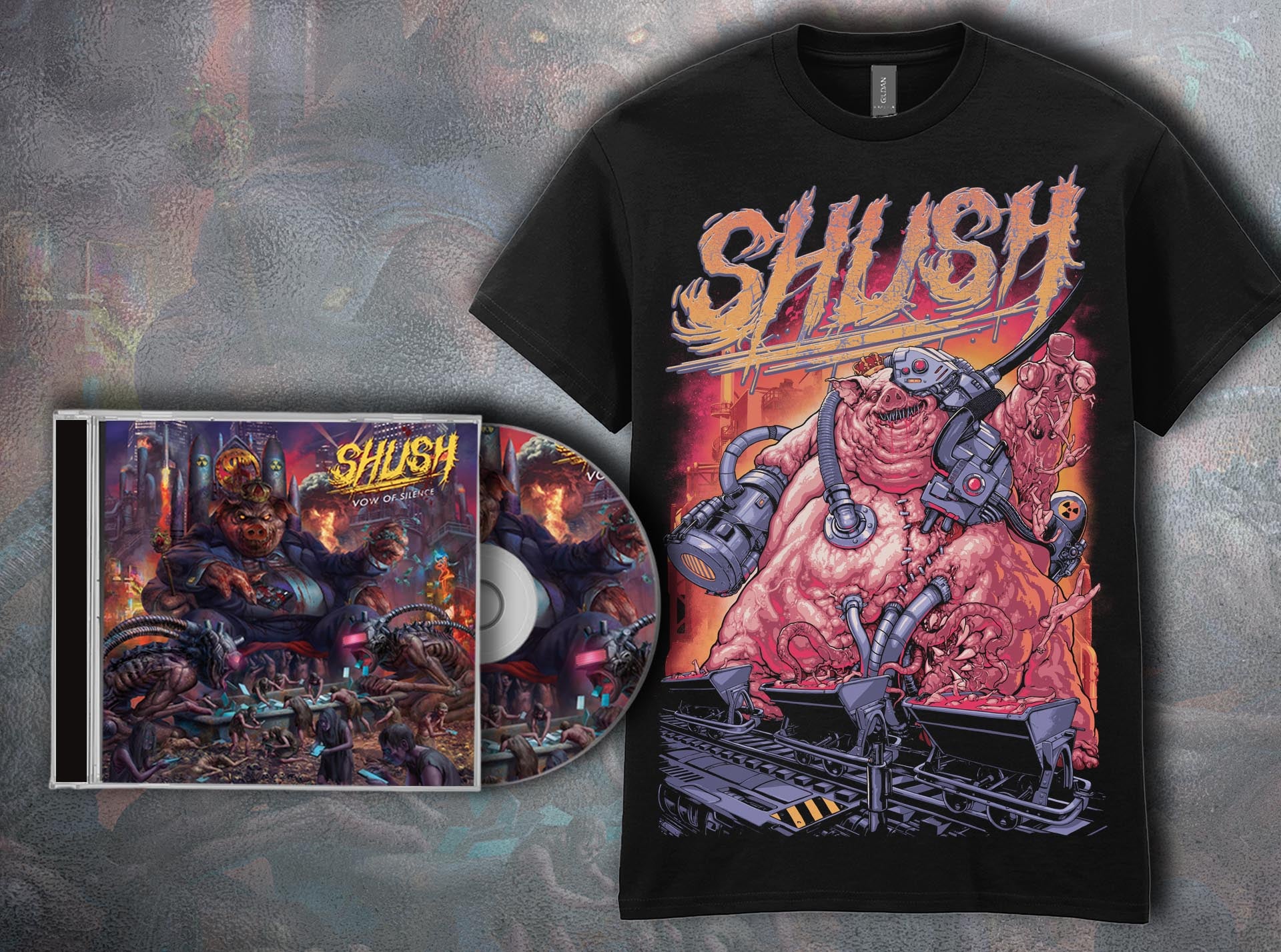 VOW OF SILENCE: SMILE FOR THE TRAP TSHIRT & ALBUM (ALBUM PRE-SAVE ONLY)