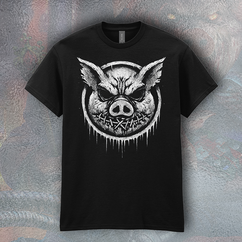 SHUSH: VOW OF SILENCE REALISTIC PIG TSHIRT