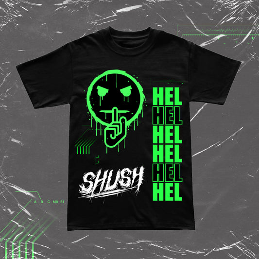 SHUSH: OFFICIAL 'HEL' ALBUM ART TSHIRT