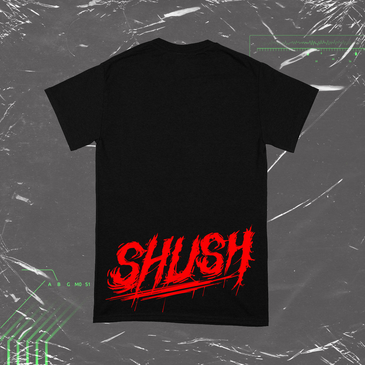 SHUSH: RED LOGO TSHIRT